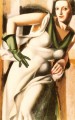 Mujer con guante verde 1928 contemporánea Tamara de Lempicka